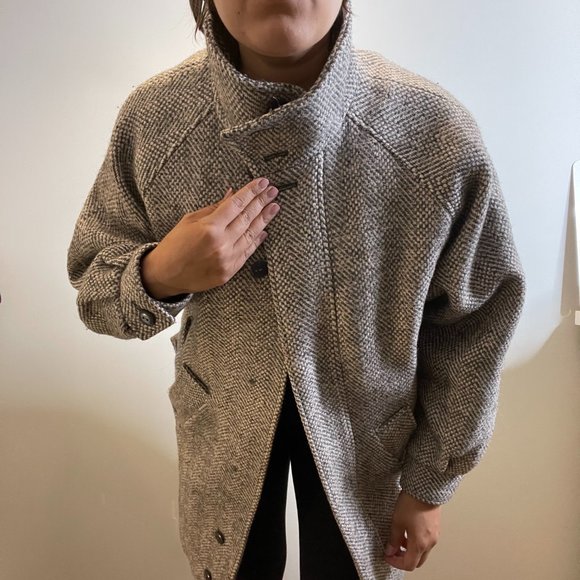 Gorgeous Cocoon Style Wool Coat from Romania -6/8- - Picture 7 of 15